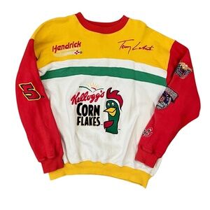 Vintage Rare Jeff Hamilton Kelloggs Terry Labonte Racing Sweatshirt size small